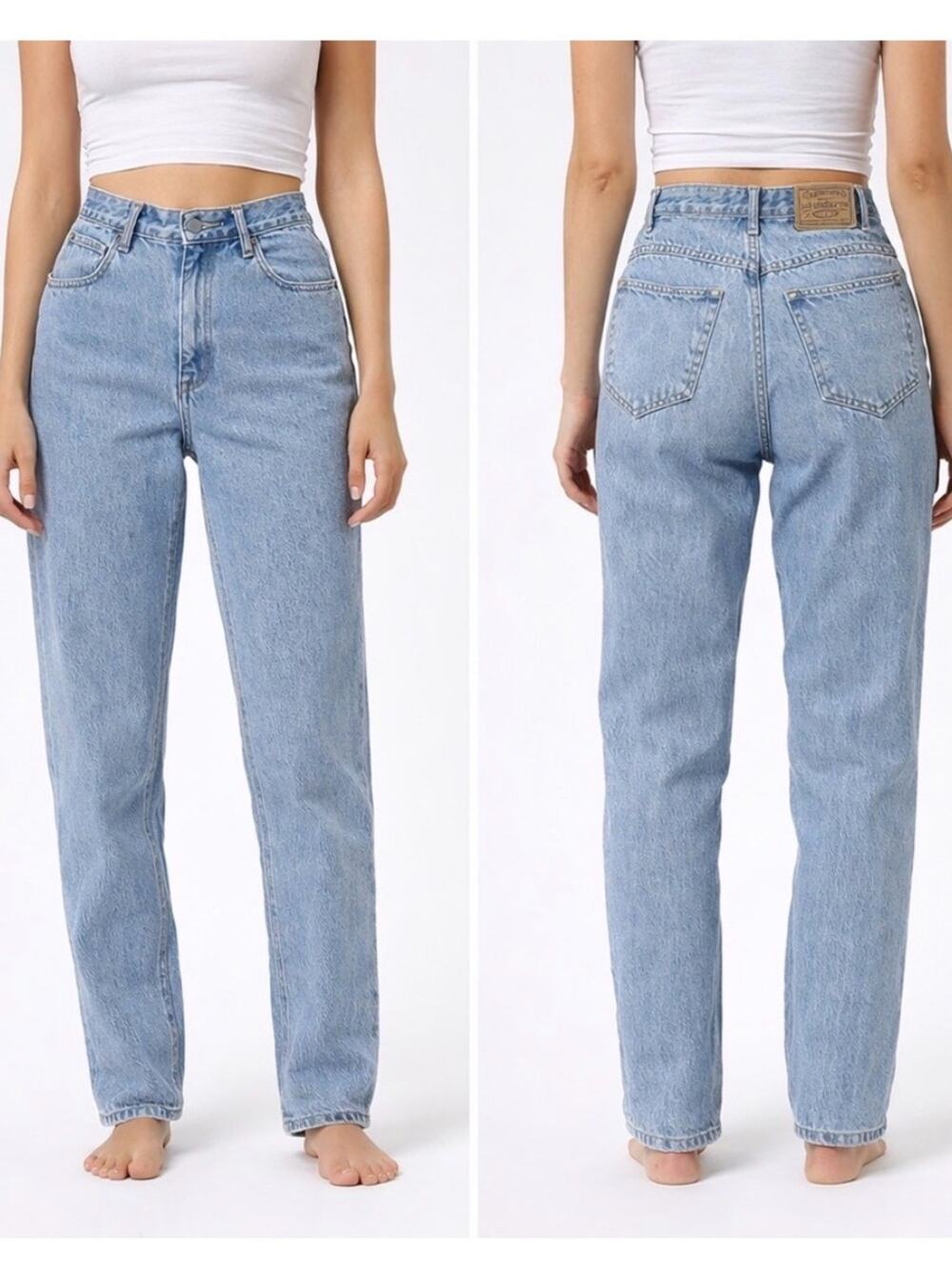 VINTAGE LIZ CLAIBORNE 90’s CLASSIC FIT STRAIGHT 100% COTTON DENIM BLUE JEANS 8